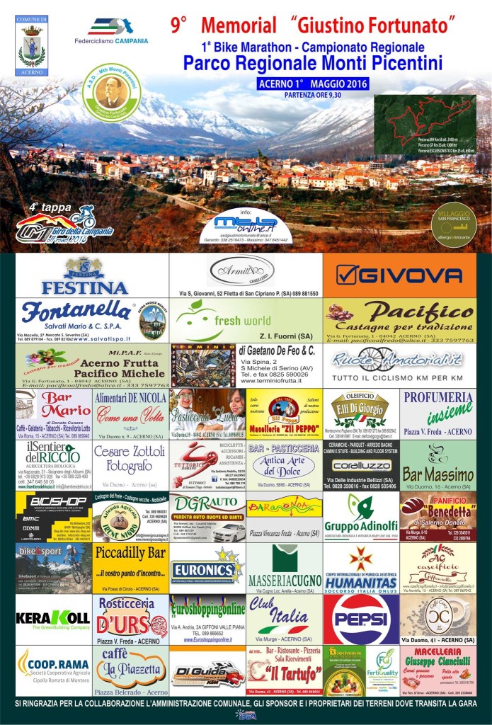 Locandina 2016 Marathon Monti Picentini