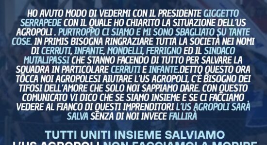 Agropoli comunicato